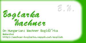 boglarka wachner business card